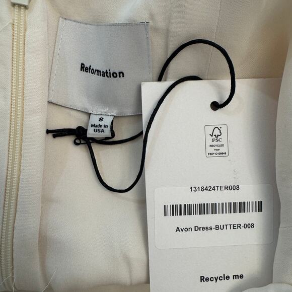 Reformation Avon Dress Butter - Picture 11 of 13